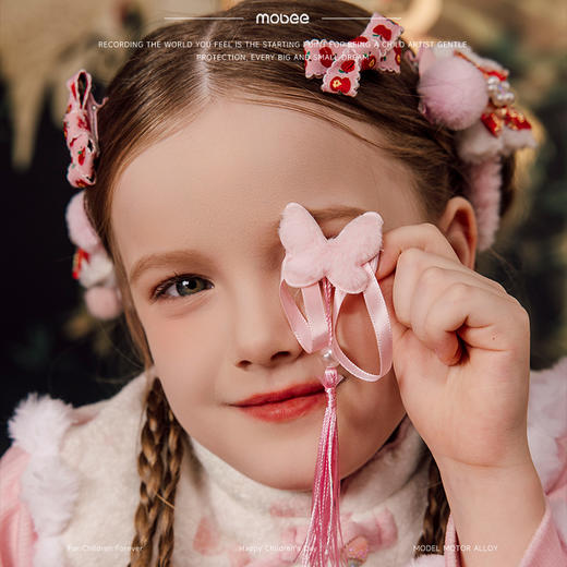 mobee暖意花锦发饰礼盒儿童首饰发卡套生日礼物 商品图6