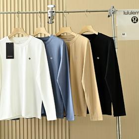 LULU春秋季款柔软长袖衫男女基础款长袖T恤