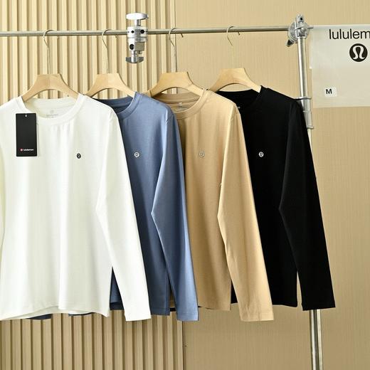 LULU春秋季款柔软长袖衫男女基础款长袖T恤 商品图0