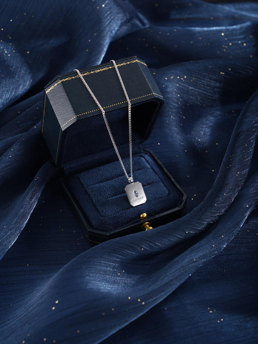 子佩集【无畏光芒】银S925套链【FYL-2099】项链时尚方块方牌2601 商品图3