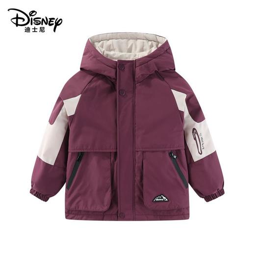 迪士尼儿童户外冲锋衣中大童亲子款加厚连帽夹棉外套三合一外套 商品图2