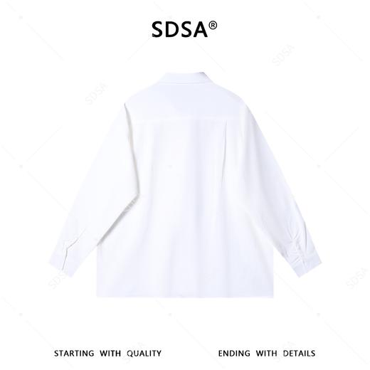 SDSA男装2026新款高贵轻奢新中式复古纯色长袖衬衫百搭宽松衬衣 商品图4