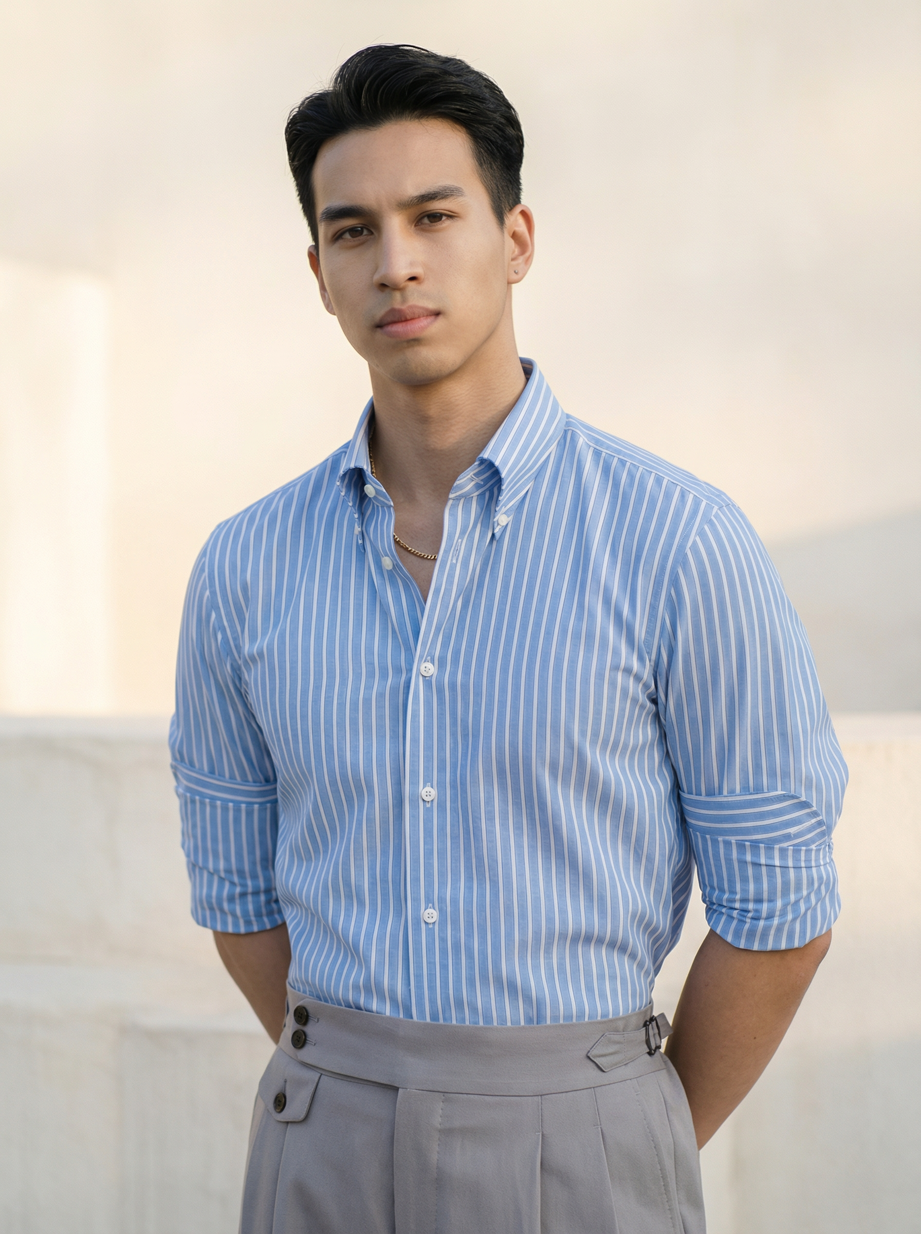 Merino Brothers 牛津纺埃及棉意式工艺衬衫