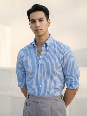 Merino Brothers 牛津纺埃及棉意式工艺衬衫