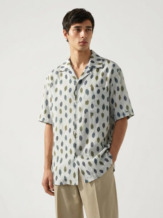 「52款可选」Flamenco 法国亚麻印花意式工艺衬衫 商品图7