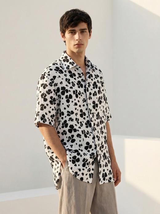 「52款可选」Flamenco 法国亚麻印花意式工艺衬衫 商品图8