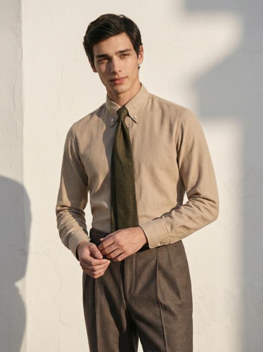 「12款可选」Flamenco 高克重法兰绒&婴肌绒埃及棉意式工艺衬衫 商品图2