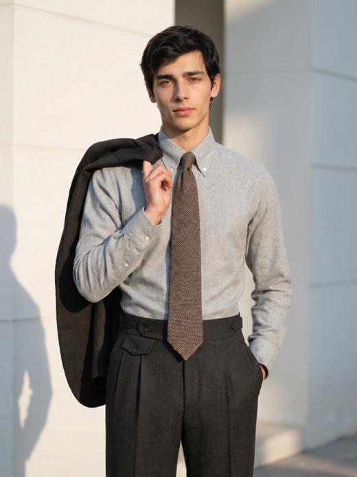 「12款可选」Flamenco 高克重法兰绒&婴肌绒埃及棉意式工艺衬衫 商品图1