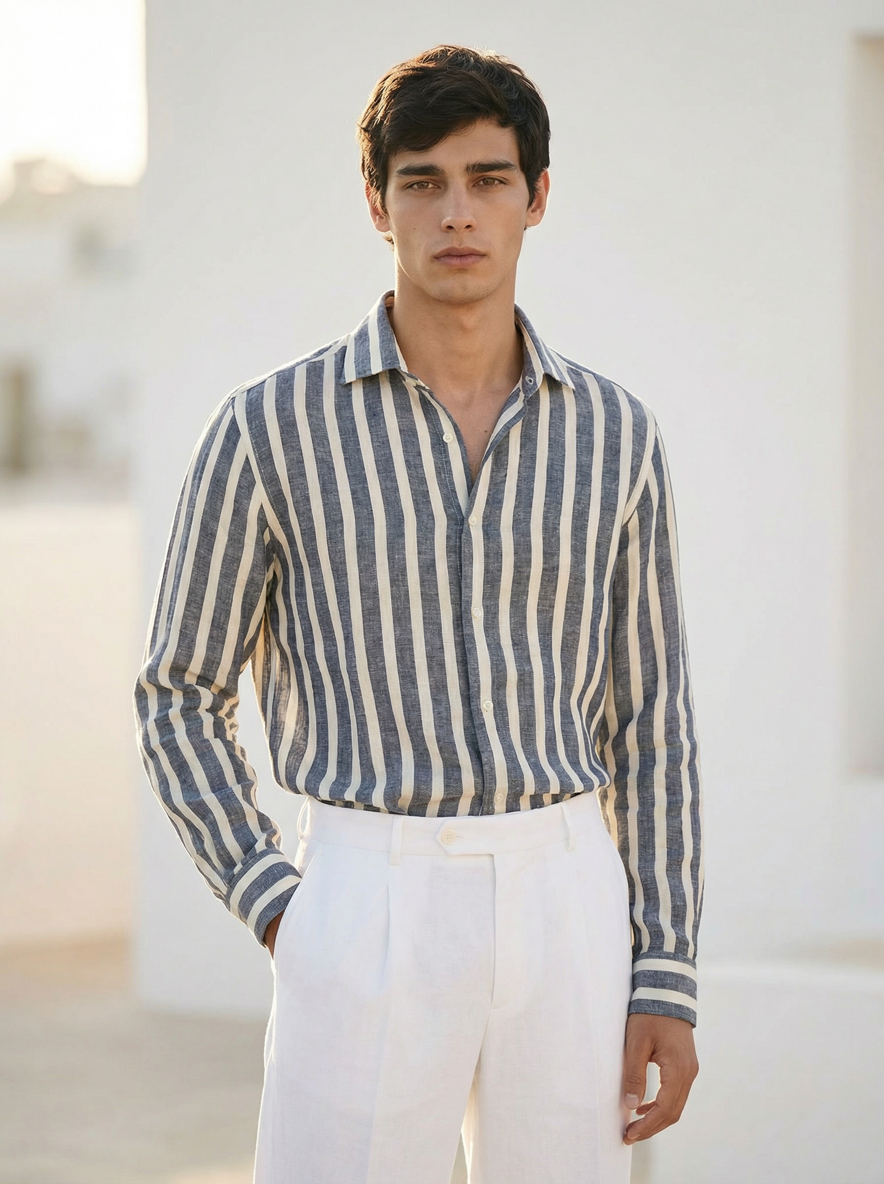 「10款可选」Flamenco 30支法国亚麻意式工艺衬衫