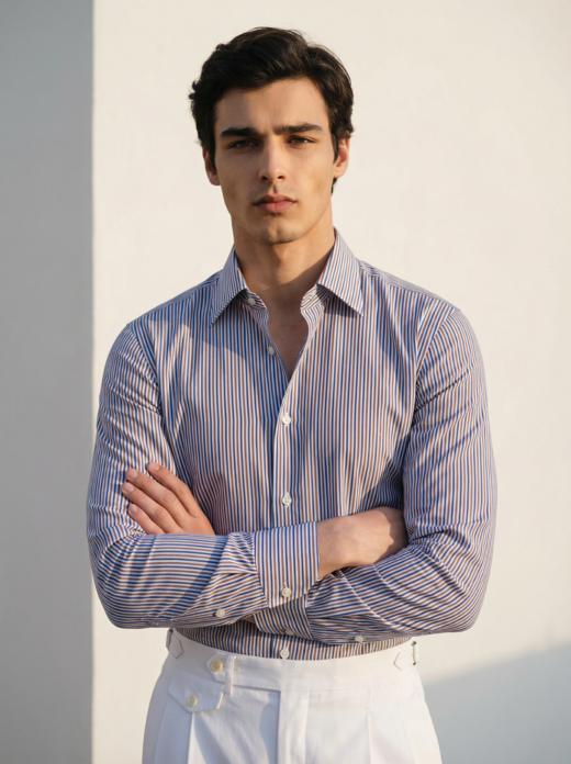 「40色可选」Flamenco 100-140支双股埃及棉意式工艺衬衫 商品图4