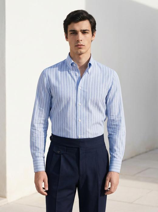 「40色可选」Flamenco 100-140支双股埃及棉意式工艺衬衫 商品图1