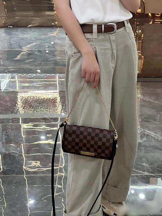 lv 棕棋盘格 中号 Favorite 挚爱 斜挎包 商品图2