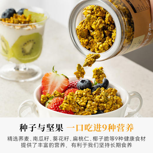 璞匠姜黄种子脆荞麦南瓜籽葵花籽椰子脆亚麻籽扁桃仁坚果咸香零食 商品图1
