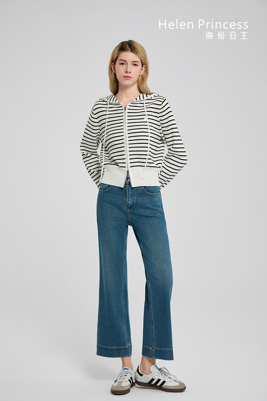 双拉链连帽开衫 商品图7