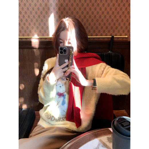 <曾小咸推荐>2.17现货秒杀 ！微信超特价！韩系刺绣水貂绒毛衣 日常189.99 立减100 秒杀89.99！！ 商品图4