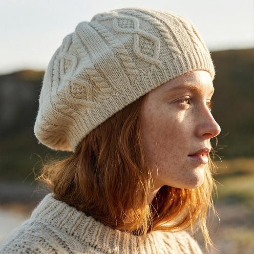 PALUOPO/PL 100%山羊绒羊绒帽子ET20039R-B约重80g 配饰帕罗 商品图6