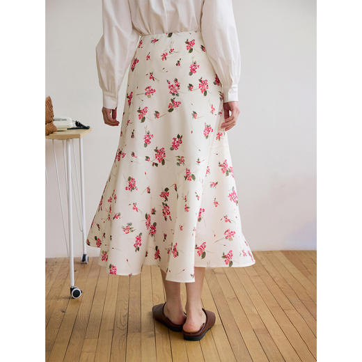 斜裁拼接松紧腰半裙 商品图2