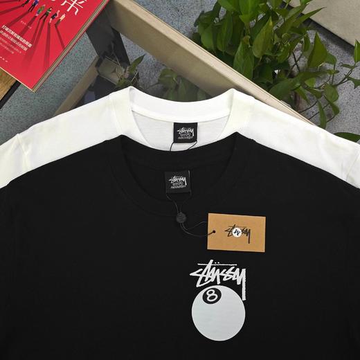 F020248新款8号球图案logo字母印花休闲情侣宽松短袖T恤 商品图4