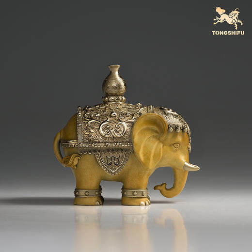 铜师傅 见微系列《吉祥太平》《吉祥有宝》铜大象摆件 乔迁礼物 商品图2