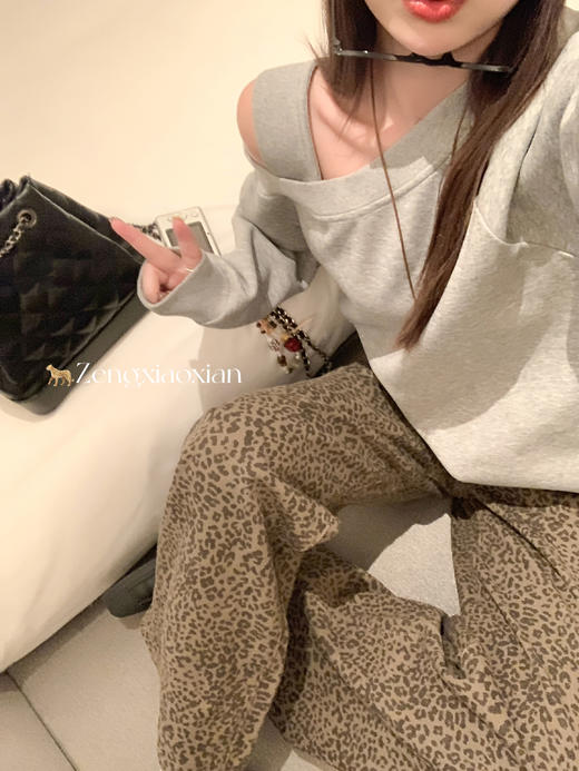 <曾小咸推荐>2.14现货秒杀 ！微信超特价！复古豹纹直筒牛仔裤 日常199.99 立减110 秒杀89.99！！ 商品图9