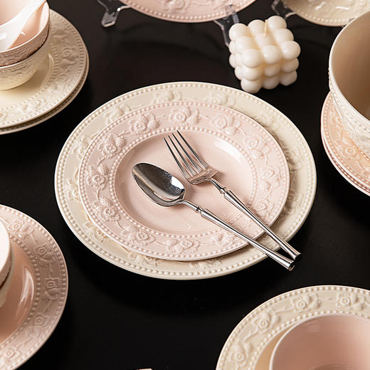 摩登主妇漂亮盘子家用菜盘高级感餐具餐盘特别好看的草帽盘水果盘 商品图3