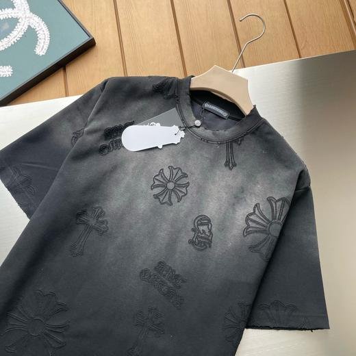 克罗心2026早春水洗做旧渐变短袖新品 商品图5