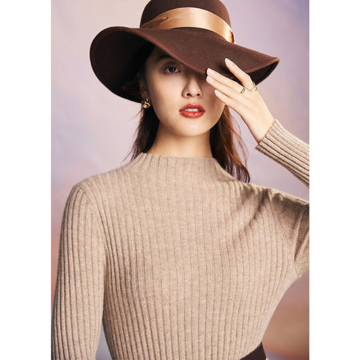 【咕咕同款】PALUOPO/PL半高领女裙(不配腰带)ET255117R/约重425g帕罗 商品图11