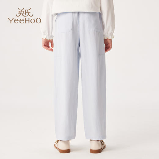 【英氏】【莱赛尔+亚麻】【110-170】女童薄款休闲裤长裤 商品图4