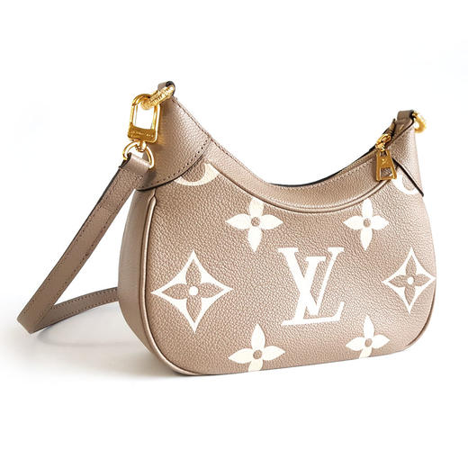 【95新】LV路易威登BAGATELLE手袋M46112大象灰全皮压纹Bagatelle腋下包单肩包女士290126TB02 商品图2