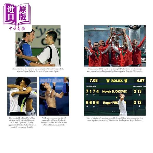 预售 【中商原版】2024年巴黎奥运会冠军 网球金满贯 德约科维奇传记 英文原版 寻找诺瓦克 谜一样的男人 Searching for Novak Mark Hodgkinson 商品图4