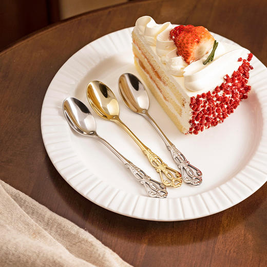 摩登主妇304不锈钢咖啡勺子精致小号杯子用搅拌勺蛋糕甜品蜂蜜勺 商品图3