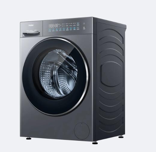 海尔 洗衣机 XQG120-L58A1 12公斤 滚筒 变频 一级能效 嵌入式 ABT双喷淋设计 童锁功能 AMT防霉抗菌窗垫 中途添衣 极夜灰 商品图1