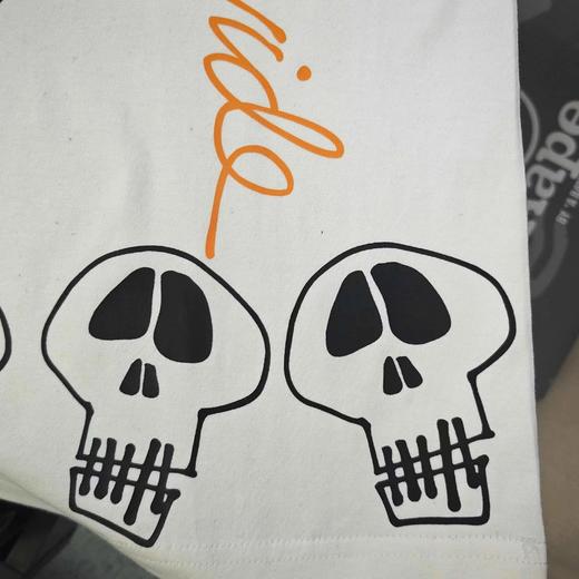 F020248新款8号球图案logo字母印花休闲情侣宽松短袖T恤 商品图7