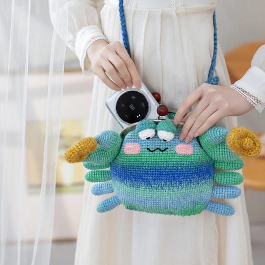 苏苏姐家有钳人口金包diy手工钩针编织斜挎包毛线团材料包 商品图1