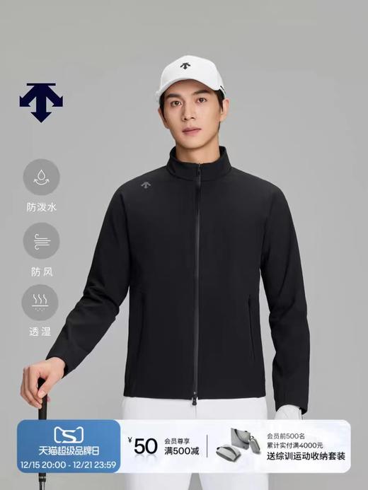 F020239春款户外休闲高尔夫加绒防水软壳立领外套 商品图8