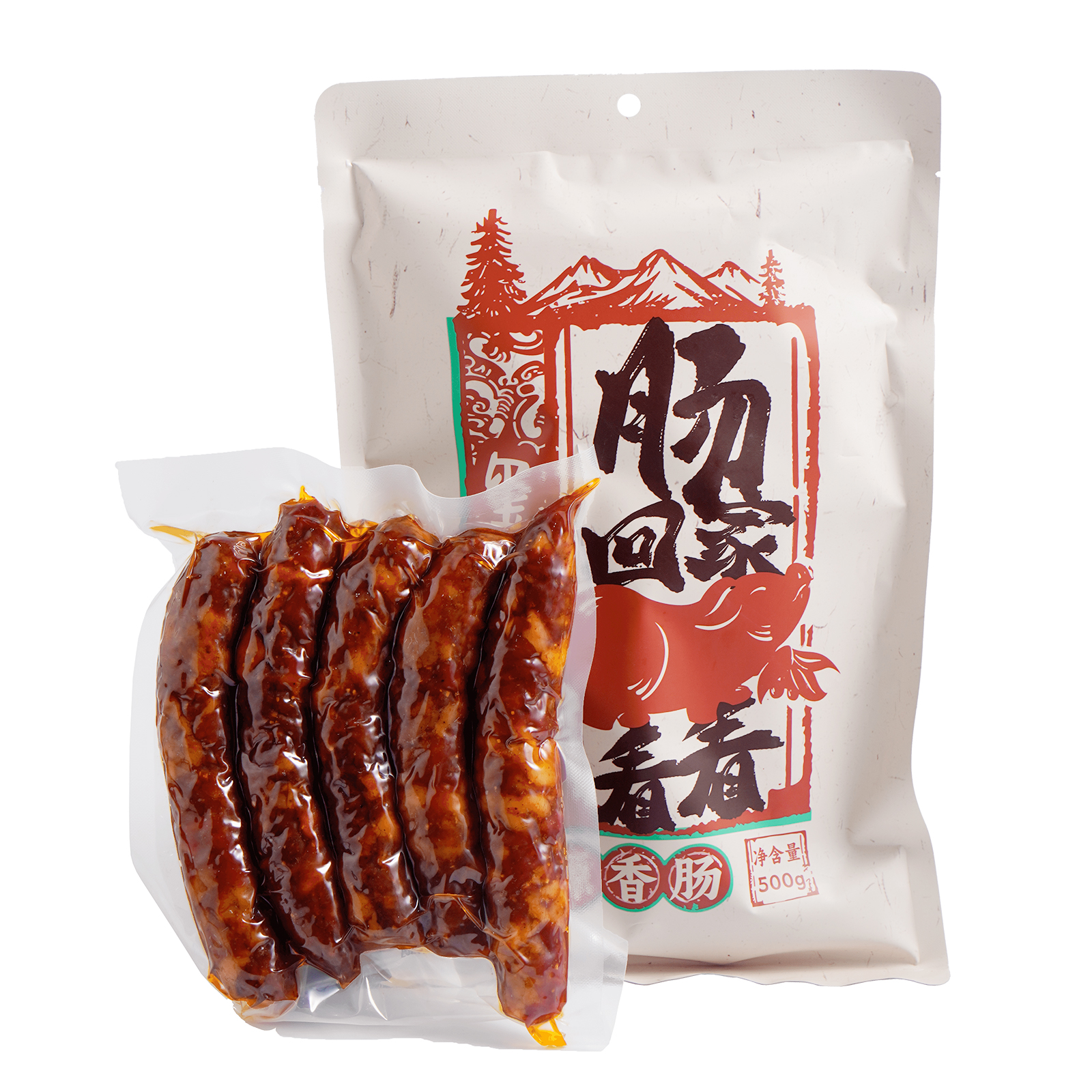 玺丰收川味香肠500g/盒