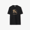 BURBERRY 巴宝莉 男士马术骑士徽标印花渐变棉质圆领短袖T恤 黑色 8119013 A1189 商品缩略图0