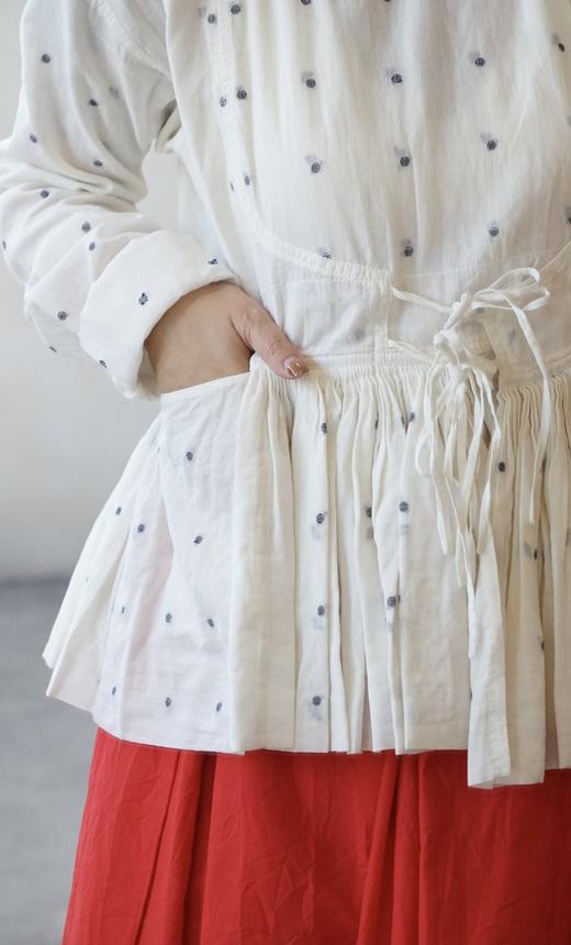 Khadi and Co绑带褶皱细节感衬衣 商品图10