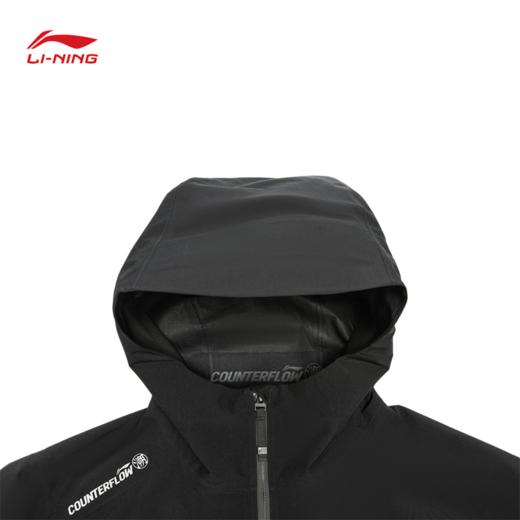李宁户外CF溯万龙甲冲锋衣黑龘男女同款防风排湿防暴风雨单层冲锋衣AEMW003 商品图6