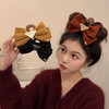 【高级不廉价❗️氛围感满满】大号蝴蝶结抓夹~高级感发夹女后脑勺盘发鲨鱼夹气质毛绒发卡发饰。jd 商品缩略图2