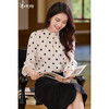腔调波点衬衫 小波点+花苞领 上身气质绝了~ 米思阳2026春季新款法式波点长袖衬衫设计感气质小衫女4363 商品缩略图0