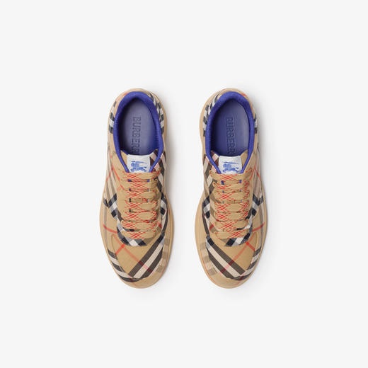 【三】BURBERRY 巴宝莉 男士马术骑士徽章标签 Terrace 格纹运动鞋 格子 8095276 B9368 商品图3