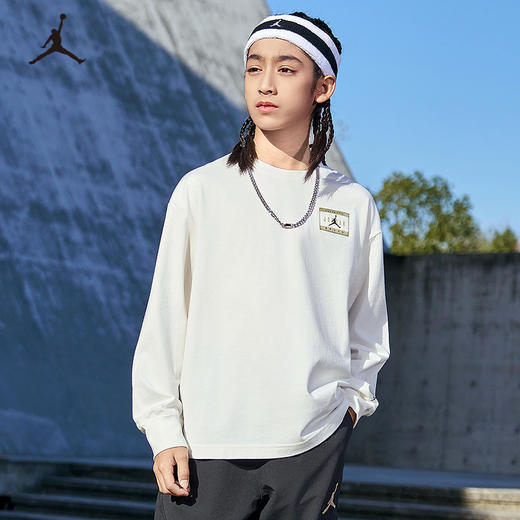 JORDAN 春 大童小童 长袖T恤 JDB-LS-F158 商品图0