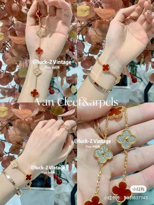 F020218Alhambra四叶草贝母钻石手链 商品图5