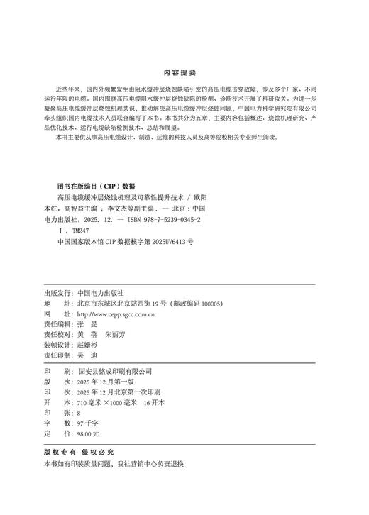 高压电缆缓冲层烧蚀机理及可靠性提升技术 商品图3