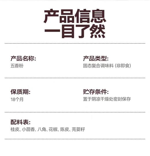 【SLSY】白云章五香粉  250克 商品图2