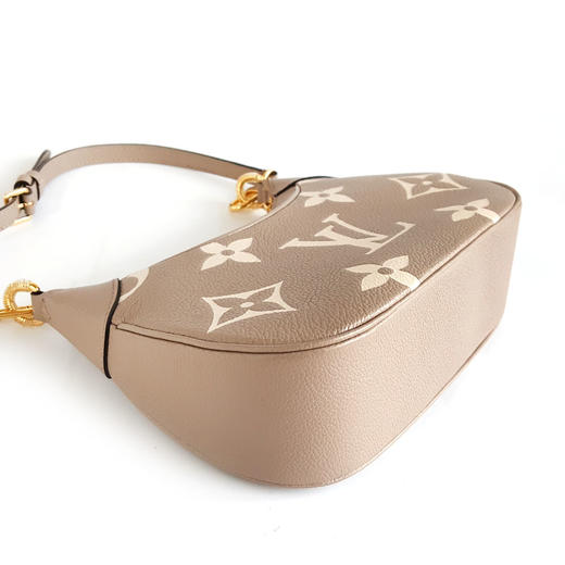 【95新】LV路易威登BAGATELLE手袋M46112大象灰全皮压纹Bagatelle腋下包单肩包女士290126TB02 商品图6