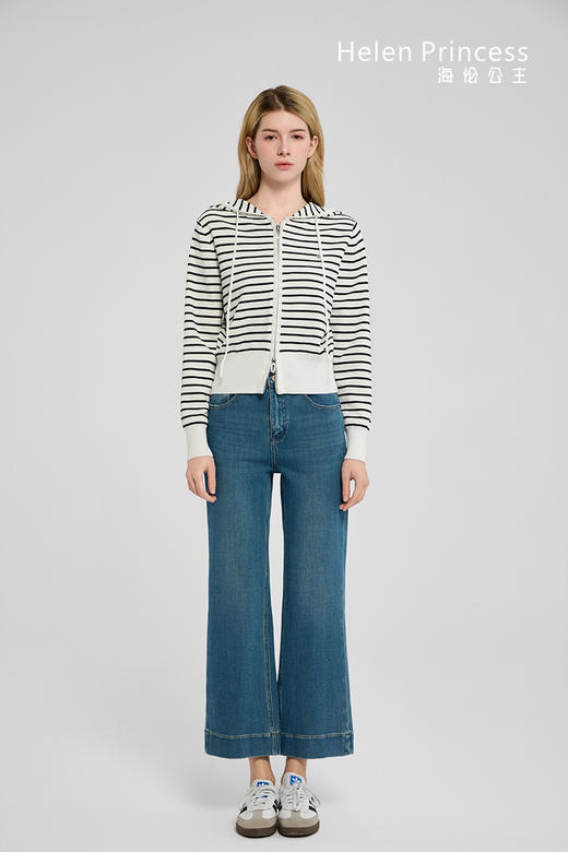 双拉链连帽开衫 商品图5