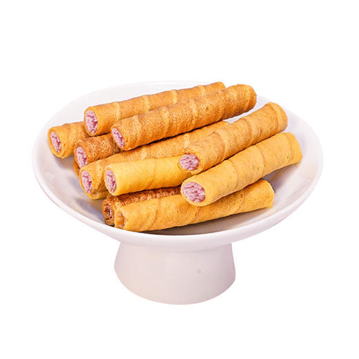 【根根超有料❗香芋牛奶蛋酥卷礼盒】优选好原料，每一卷锁住浓郁蛋香，美味健康无负担，松脆饼干休闲小零食，独立包装网红休闲即食香酥醇香马年年货春节好礼L 商品图4