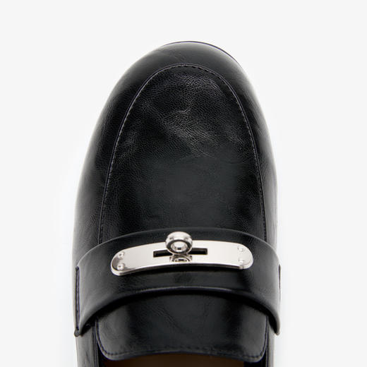 西遇锁扣乐福鞋女2026春季新款软面舒适英伦风小皮鞋百搭豆豆单鞋V0166240 商品图5